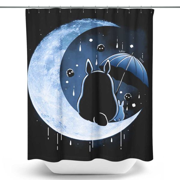 My Neighbor s Moon - Shower Curtain Fashion
