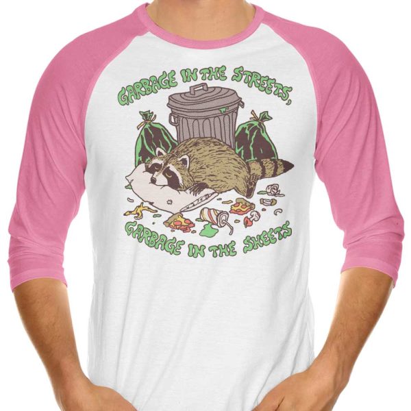 Garbage in the Sheets - 3 4 Sleeve Raglan T-Shirt Hot on Sale - Image 4