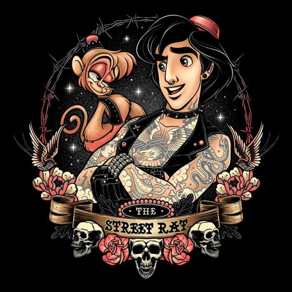 The Street Rat - 3 4 Sleeve Raglan T-Shirt For Sale - Image 2