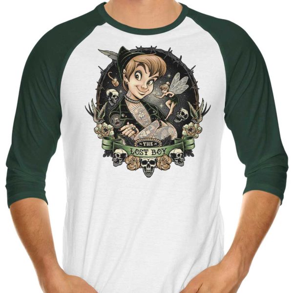 Lost in Neverland - 3 4 Sleeve Raglan T-Shirt on Sale - Image 3