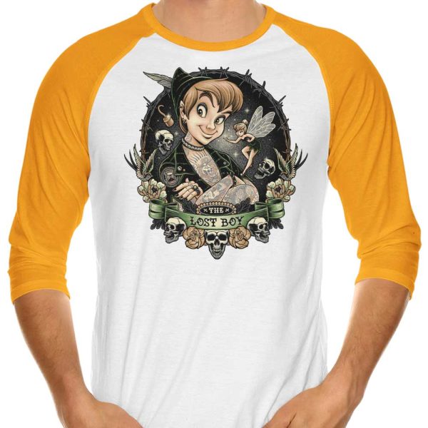 Lost in Neverland - 3 4 Sleeve Raglan T-Shirt on Sale - Image 4