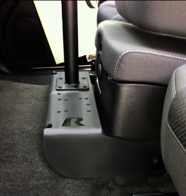 RAM-VB-191 RAM Mounts No-Drill Laptop Base for the Chevrolet Silverado 1500 Work Truck with 40 20 40 bench seat ONLY (2014-15) Online now - Image 2
