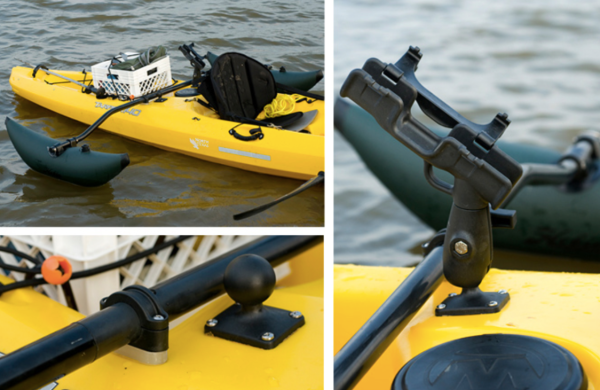 RAP-341 RAM Mounts RAM-ROD 2007 Fly Rod Jr. Fishing Rod Holder w  Flat Surface Supply - Image 2