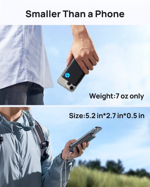 INIU Blue B41 Market s Slimmest 10000mAh Power Bank,Compatible with iPhone 14 13 12 Pro Samsung S21 Google LG iPad Tablet, etc on Sale - Image 5