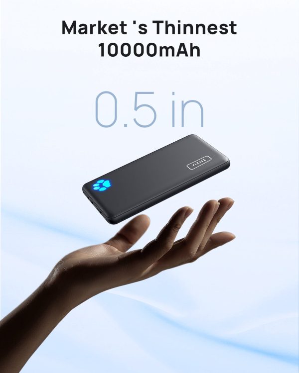 INIU Blue B41 Market s Slimmest 10000mAh Power Bank,Compatible with iPhone 14 13 12 Pro Samsung S21 Google LG iPad Tablet, etc on Sale - Image 3